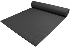 ヨガマット フィットネス YogaAccessories 1/4" Thick High-Density Deluxe Non-Slip Exercise Pilates & Yoga Mat, Blackヨガマット フィットネス