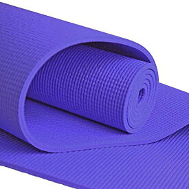 ヨガマット フィットネス YogaAccessories Extra Long 1/4'' Deluxe Yoga Mat - Purpleヨガマット フィットネス