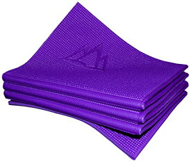 ヨガマット フィットネス YFM-ECEL-2597C Khataland YoFoMat-Best Travel Yoga Mat, Eco Friendly, Foldable, with Travel Bag, Extra Long 72-Inch, Free From Phthalates and Latex, Royal Purpleヨガマット フィットネス YFM-ECEL-2597C