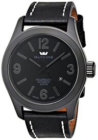 腕時計 グリシン スイスウォッチ メンズ グライシン Glycine Men's 3874-999-LB9B "Incursore" Stainless Steel Automatic Watch with Black Leather band腕時計 グリシン スイスウォッチ メンズ グライシン