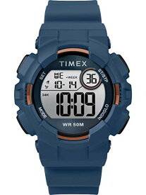 腕時計 タイメックス レディース Timex Unisex TW5M23500 DGTL Mako Digital 44mm Blue/Gold-Tone Silicone Strap Watch腕時計 タイメックス レディース