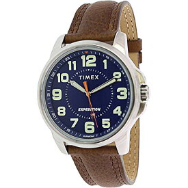 腕時計 タイメックス メンズ Timex Men's Expedition Field TW4B16000 Silver Leather Japanese Quartz Fashion Watch腕時計 タイメックス メンズ