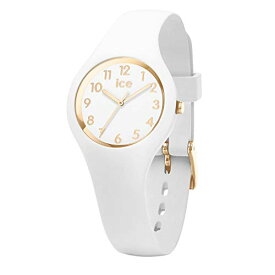 腕時計 アイスウォッチ レディース かわいい ICE-WATCH - ICE Glam White Gold Numbers - Women's Wristwatch with Silicon Strap, White, Extra Small (28 mm), Bracelet腕時計 アイスウォッチ レディース かわいい