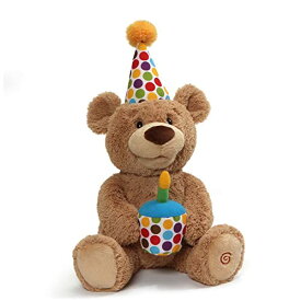 ガンド GUND ぬいぐるみ リアル お世話 GUND Happy Birthday Teddy Bear Bear Animated Plush Toy, Glow-in-The-Dark Singing Stuffed Animal, Brown, 10”ガンド GUND ぬいぐるみ リアル お世話