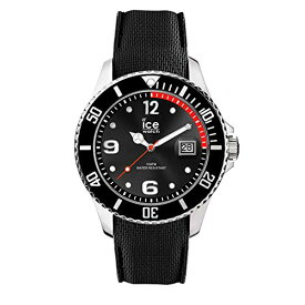 腕時計 アイスウォッチ メンズ かわいい ICE-WATCH - ICE Steel Black - Men's Wristwatch with Silicon Strap, Multicolored, Large (44 mm), Large (44 mm)腕時計 アイスウォッチ メンズ かわいい