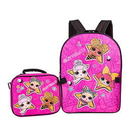 エルオーエルサプライズ 人形 ドール L.O.L. Surprise! Backpack Combo Set - Girls' 2 Piece Backpack Set Backpack & Lunch Kit (Hot Pink)エルオーエルサプライズ 人形 ドール