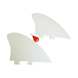 サーフィン フィン マリンスポーツ Funktion Nylon Flex Big Twin Fin Set FCS fin 2pcs per Set in White Colour FKGF-BT2サーフィン フィン マリンスポーツ