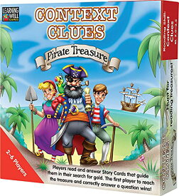 ボードゲーム 英語 アメリカ 海外ゲーム Learning Well Games Context Clues?Pirate Treasure Game, Red Levels 2.0-3.5ボードゲーム 英語 アメリカ 海外ゲーム