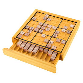 ボードゲーム 英語 アメリカ 海外ゲーム Hey! Play! Wood Sudoku Board Game Set- Complete Set with Number Tiles, Wooden Game Board and Puzzle Book- Number Thinking Game for Adults and Kids (80-EC03)ボードゲーム 英語 アメリカ 海外ゲーム