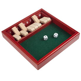 ボードゲーム 英語 アメリカ 海外ゲーム Shut The Box Game Wooden Set ? Easy to Learn Math and Strategy Game for All Ages ? Family Games for Home, Travel, and Camping by Trademark Gamesボードゲーム 英語 アメリカ 海外ゲーム