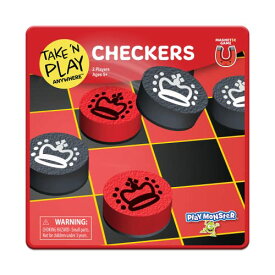 ボードゲーム 英語 アメリカ 海外ゲーム PlayMonster Take 'N Play Anywhere ? Checkers ? Magnetic Travel Game ? Fun on The Go! ? for Ages 4+ボードゲーム 英語 アメリカ 海外ゲーム