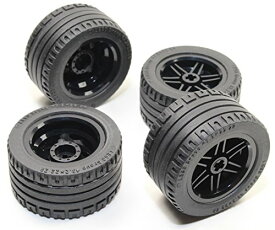 レゴ テクニックシリーズ Technic 8pc Black Wheel and Tire Set (Mindstorms nxt ev3 tyre) 56145 44309レゴ テクニックシリーズ