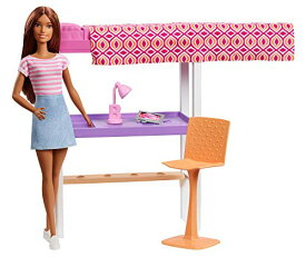 バービー バービー人形 Barbie Doll & Furniture Set, Loft Bed with Transforming Bunk Bedsバービー バービー人形