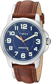 腕時計 タイメックス メンズ Timex Men's TW4B16000 Expedition Field Brown/Blue Leather Strap Watch腕時計 タイメックス メンズ