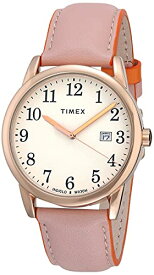 腕時計 タイメックス メンズ Timex Women's TW2U29800 Easy Reader 38mm Blush/Orange Leather Strap Watch腕時計 タイメックス メンズ