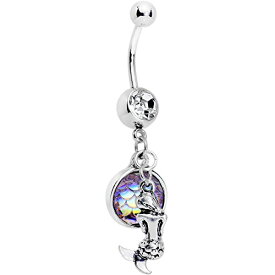 ボディキャンディー ボディピアス アメリカ 日本未発売 ウォレット Body Candy Steel Clear Accent Iridescent Purple Scale Mini Mermaid Dangle Belly Ringボディキャンディー ボディピアス アメリカ 日本未発売 ウォレット