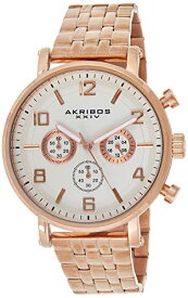 腕時計 アクリボスXXIV メンズ Akribos XXIV Chronograph 3 Subdials Men's Watch - Seconds, Minutes and 24 Hours On Stainless Steel Bracelet - AK800腕時計 アクリボスXXIV メンズ