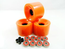 ベアリング スケボー スケートボード 海外モデル 直輸入 60mm Skateboard Wheels + ABEC 7 Bearings Spacers (Orange)ベアリング スケボー スケートボード 海外モデル 直輸入