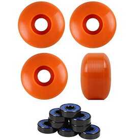ベアリング スケボー スケートボード 海外モデル 直輸入 DECK Skateboard Wheels with ABEC 7 Bearings and Spacers (Orange, 52mm)ベアリング スケボー スケートボード 海外モデル 直輸入 DECK
