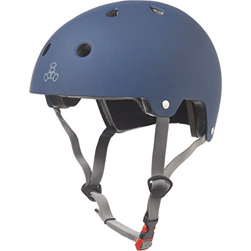 無料ラッピングでプレゼントや贈り物にも 逆輸入並行輸入送料込 ヘルメット スケボー 新品 送料無料 待望 スケートボード 海外モデル 直輸入 3023 Triple Eight Certified Matte Blue Large and Skateboard X-Largeヘルメット Dual Bike Helmet