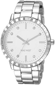 腕時計 ナインウェスト レディース Nine West Women's NW/2283SVSV Crystal Accented Silver-Tone Bracelet Watch腕時計 ナインウェスト レディース