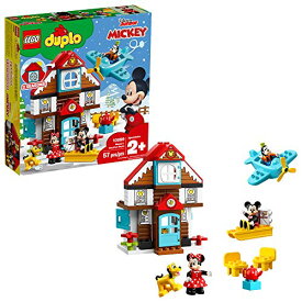 レゴ デュプロ 10889 ディズニー ミッキーとミニーのホリデーハウス 57ピース LEGO DUPLO 大きめブロック プルート、グーフィー、ミッキーマウス、ミニーマウス