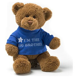 ガンド GUND ぬいぐるみ リアル お世話 GUND “I’m The Big Brother” Message Bear with Blue T-Shirt, Teddy Bear Stuffed Animal for Ages 1 and Up, Brown, 12”ガンド GUND ぬいぐるみ リアル お世話