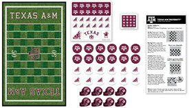 ボードゲーム 英語 アメリカ 海外ゲーム MasterPieces Family Game - NCAA Texas A&M Checkers - Officially Licensed Board Game for Kids & Adultsボードゲーム 英語 アメリカ 海外ゲーム