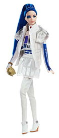 バービー バービー人形 Barbie Collector Star Wars R2-D2 Barbie Doll, 11.5-inch in Dome Skirt and Bomber Jacket, with Doll Stand and Certificate of Authenticity [Amazon Exclusive], White and Blue, Model Number: GHT79バービー バービー人形