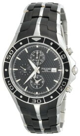 腕時計 パルサー SEIKO セイコー メンズ Pulsar Men's PF3827 Alarm Chronograph Black Dial Black-Ion-Finish Watch腕時計 パルサー SEIKO セイコー メンズ