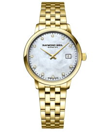 腕時計 レイモンドウェイル レイモンドウィル レディース スイスの高級腕時計 RAYMOND WEIL Toccata Classic Women's Watch, Mother-of-Pearl Dial, 11 Diamonds, Stainless Steel, Yellow G腕時計 レイモンドウェイル レイモンドウィル レディース スイスの高級腕時計