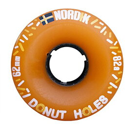 ノルディック NordiK ドーナツホール 62mm 82a オレンジ ロングボードホイール 4個セット