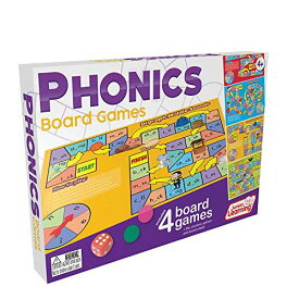ボードゲーム 英語 アメリカ 海外ゲーム Junior Learning Phonics Board Games Set, 6 Counters, Ages 4-5, Language Skills, Pre K-K, Mediumボードゲーム 英語 アメリカ 海外ゲーム