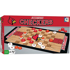 ボードゲーム 英語 アメリカ 海外ゲーム MasterPieces Family Game - NCAA Louisville Cardinals Checkers - Officially Licensed Board Game for Kids & Adultsボードゲーム 英語 アメリカ 海外ゲーム