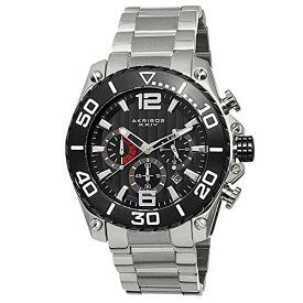 腕時計 アクリボスXXIV メンズ Akribos XXIV Men's 'Conqueror Chronograph Watch - 3 Subdials and Date Window On Textured Dial On Stainless Steel Bracelet - AK639腕時計 アクリボスXXIV メンズ