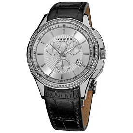 腕時計 アクリボスXXIV レディース Akribos XXIV Women's 'Grandiose' Swiss Watch - Chronograph 3 Subdial Minute Timer, Seconds and Date Window on Genuine Leather - AK615腕時計 アクリボスXXIV レディース