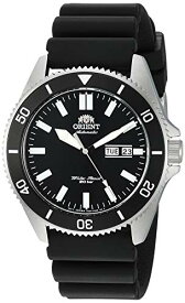 腕時計 オリエント メンズ Orient Men's Kanno Stainless Steel Japanese-Automatic Diving Watch with Silicone Strap, Black, 21.6 (Model: RA-AA0010B19A)腕時計 オリエント メンズ
