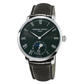 腕時計 フレデリックコンスタント メンズ Frederique Constant Slimline Moonphase Automatic Movement Dark Grey Dial Men's Watch FC-705GR4S6腕時計 フレデリックコンスタント メンズ