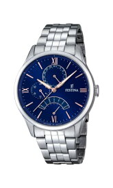 腕時計 フェスティナ フェスティーナ スイス メンズ F16822/3 Festina Men's Quartz Watch with Blue Dial Analogue Display and Silver Stainless Steel Bracelet F16822/3, Blue/Silver, Bracelet腕時計 フェスティナ フェスティーナ スイス メンズ F16822/3