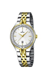 腕時計 フェスティナ フェスティーナ スイス レディース F16868/1 Festina Women's Quartz Watch with White Dial Analogue Display and Silver Stainless Steel Gold Plated Bracelet F16868/1腕時計 フェスティナ フェスティーナ スイス レディース F16868/1