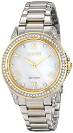 腕時計 シチズン 逆輸入 海外モデル 海外限定 EM0234-59D Citizen Women's Eco-Drive Dress Classic Crystal Watch in Two-tone Stainless Steel, Mother of Pearl Dial, 34mm (Model: EM0234-59D)腕時計 シチズン 逆輸入 海外モデル 海外限定 EM0234-59D