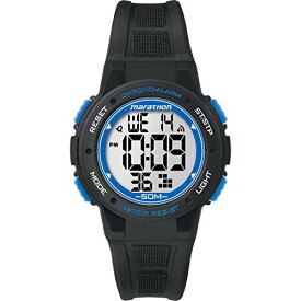 腕時計 タイメックス メンズ TW5K84800 Marathon by Timex Unisex TW5K84800 Digital Mid-Size Black/Blue Resin Strap Watch腕時計 タイメックス メンズ TW5K84800