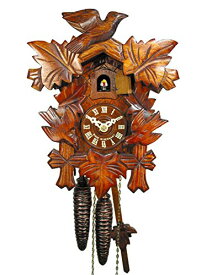 カッコー時計 インテリア 壁掛け時計 海外モデル アメリカ Wall Cuckoo Clock Mechanical 1 Day with 3 Birds & 5 Leaves; German Black Forest Coco Coo-Coo Clocksカッコー時計 インテリア 壁掛け時計 海外モデル アメリカ