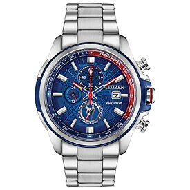 腕時計 シチズン 逆輸入 海外モデル 海外限定 Citizen Men's Eco-Drive Marvel Spider Man Watch in Stainless Steel, Spider Man Art Blue and Red Dial (Model: CA0429-53W)腕時計 シチズン 逆輸入 海外モデル 海外限定