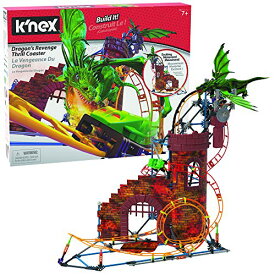 ケネックス 知育玩具 パズル ブロック K'NEX Dragon's Revenge Thrill Coaster - 578 Parts - Roller Coaster Toy - Ages 7 & Upケネックス 知育玩具 パズル ブロック