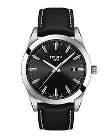 ティソ Tissot Tクラシックコレクション ジェントルマン メンズ腕時計 ケース40 クォーツムーブメント ブラックレザーストラップ T1274101605100