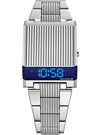 腕時計 ブローバ メンズ Bulova Mens Archive Series LED Computron Stainless Steel Watch, Blue LED Display Style: 96C139腕時計 ブローバ メンズ