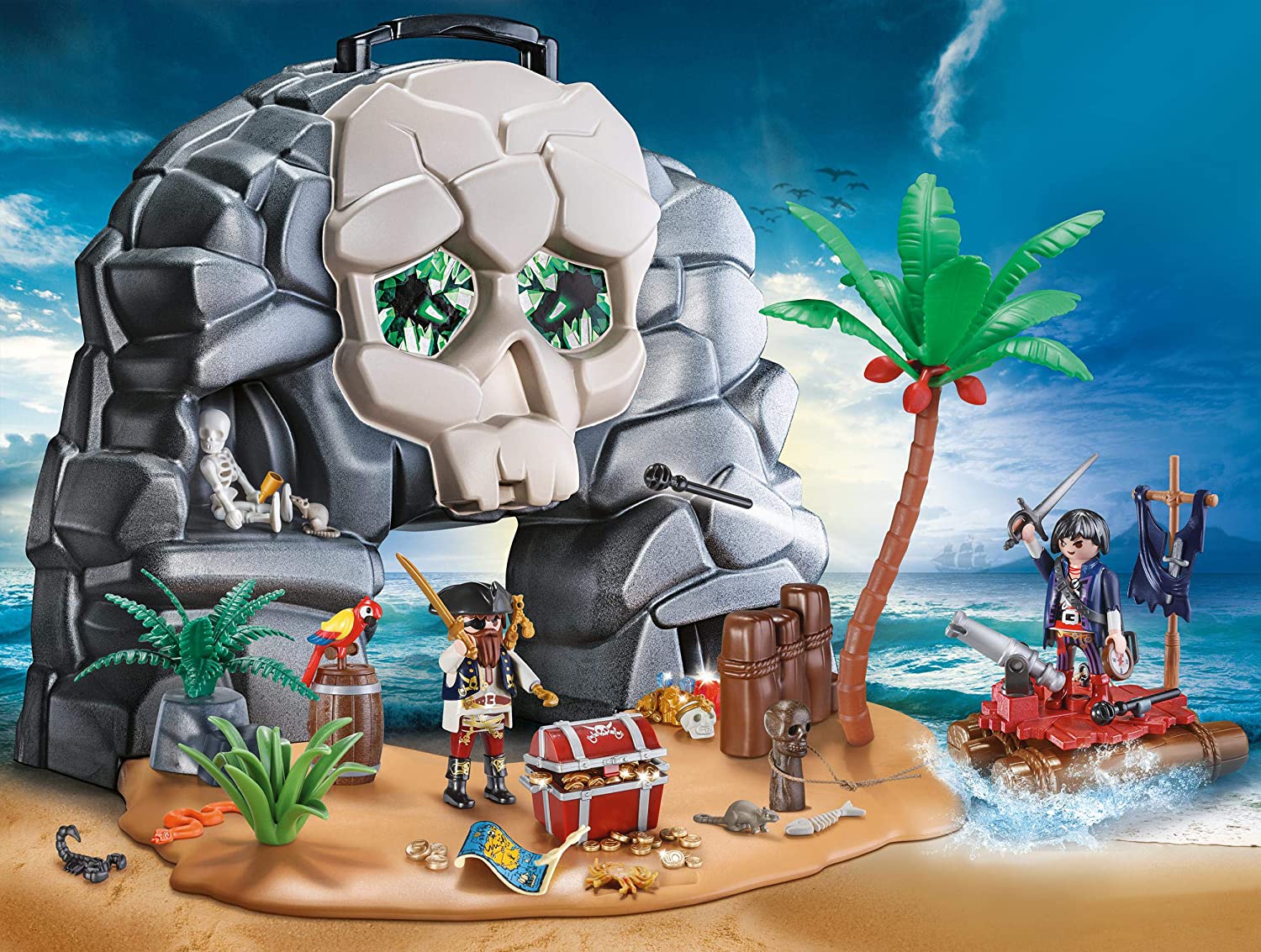 プレイモービル ブロック 組み立て 知育玩具 ドイツ 【送料無料】PLAYMOBIL Take Along Pirate Skull  Islandプレイモービル ブロック 組み立て 知育玩具 ドイツ | angelica