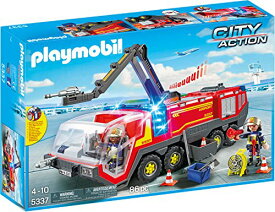 プレイモービル ブロック 組み立て 知育玩具 ドイツ PLAYMOBIL Airport Fire Engine with Lights & Sound Building Setプレイモービル ブロック 組み立て 知育玩具 ドイツ