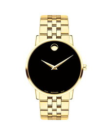 腕時計 モバード メンズ Movado Men's Museum Yellow Pvd Case with a Black Dial on a Yellow Pvd Bracelet (Model:0607203)腕時計 モバード メンズ